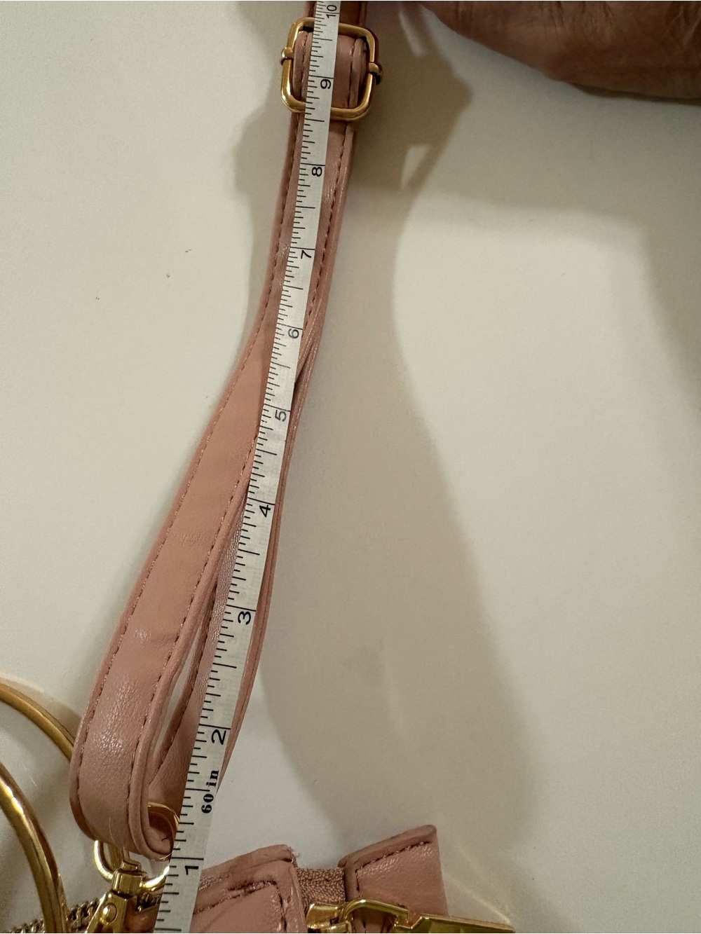 Badgley Mischka Pink Quilted Crossbody with Gold Hardware - Picture 7 of 13